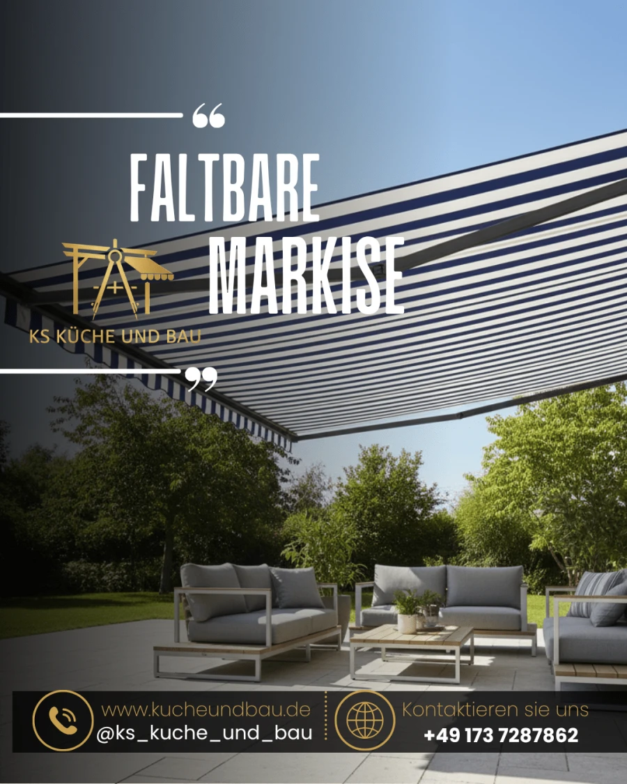 Faltbare Markise