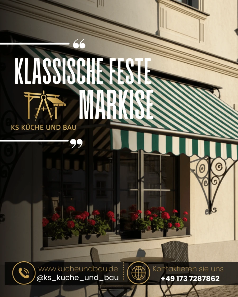 Klassische feste Markise