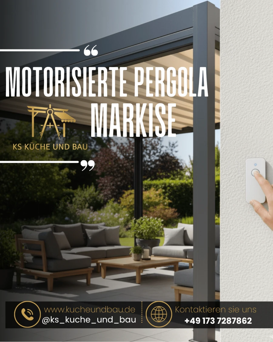Motorisierte Pergola Markise