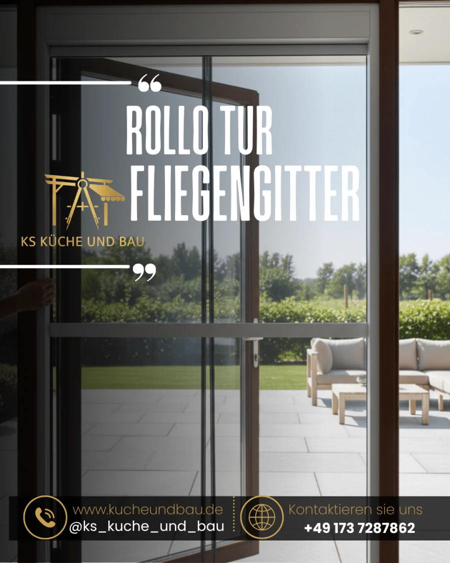 Rollo Tür Fliegengitter
